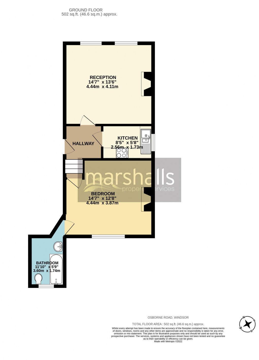 Floorplan for Osborne Road, Windsor 