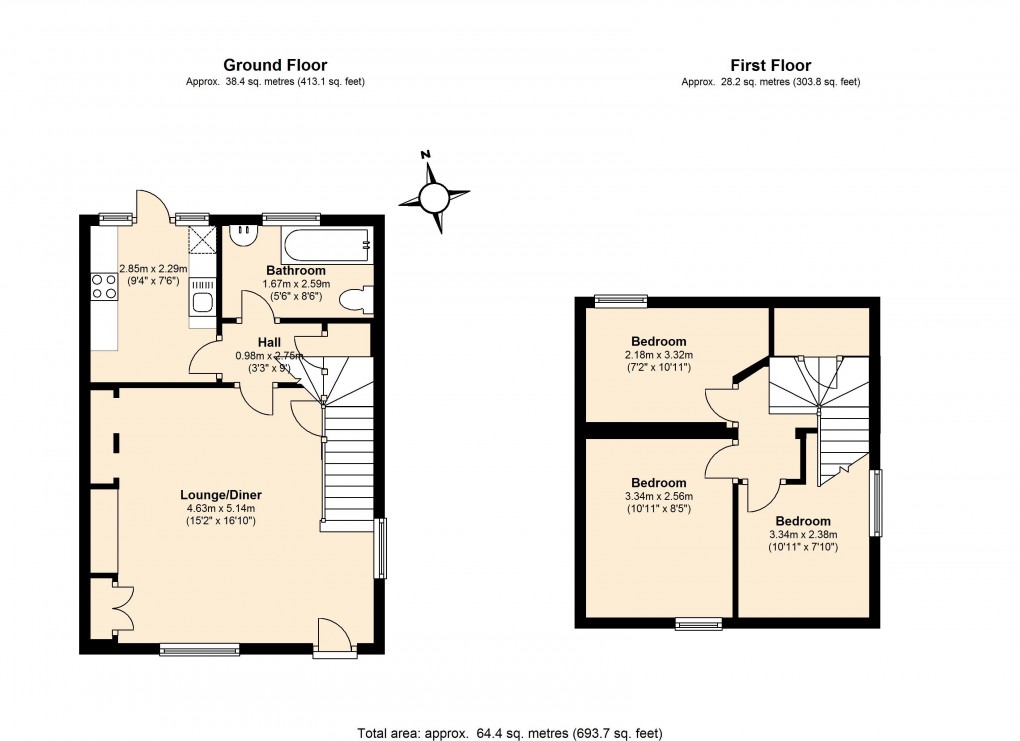 Floorplan for Prince Consort Cottges, Windsor, Berkshire