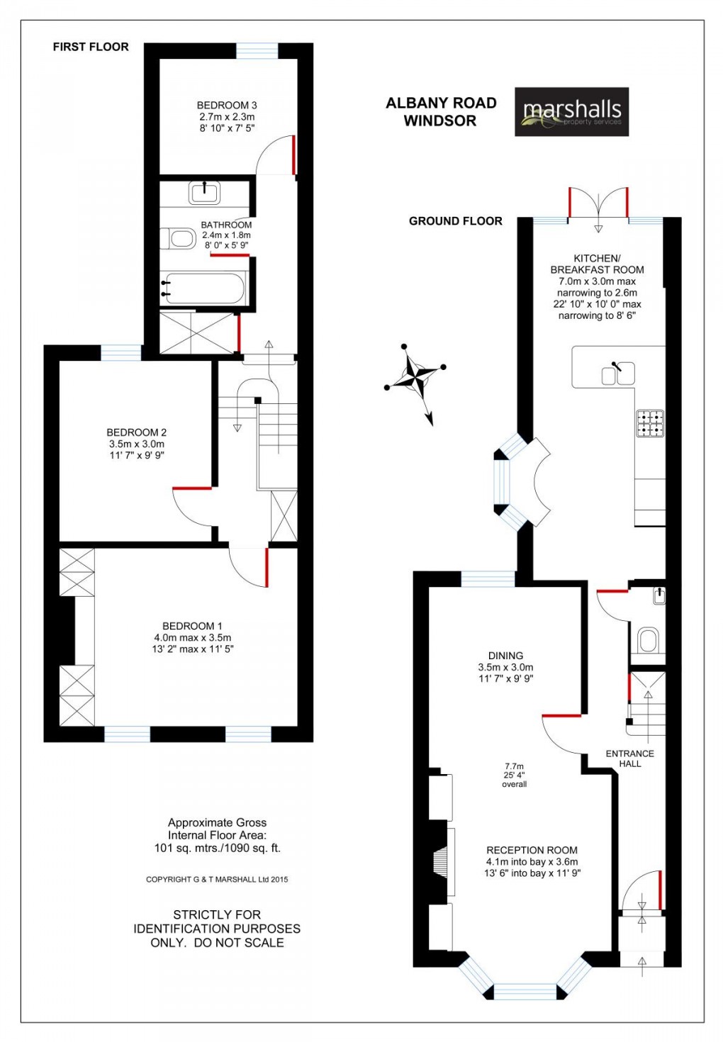 Floorplan for Albany Road, Windsor