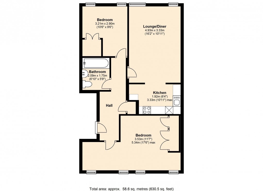Floorplan for Knights Place, Windsor