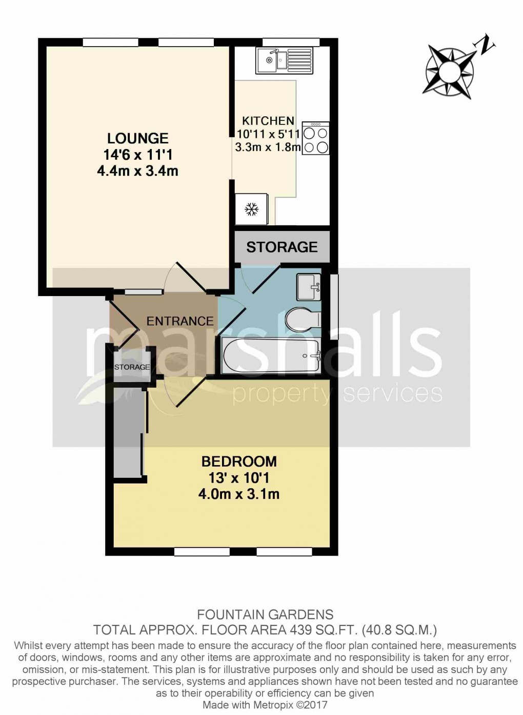 Floorplan for Fountain Gardens, Windsor