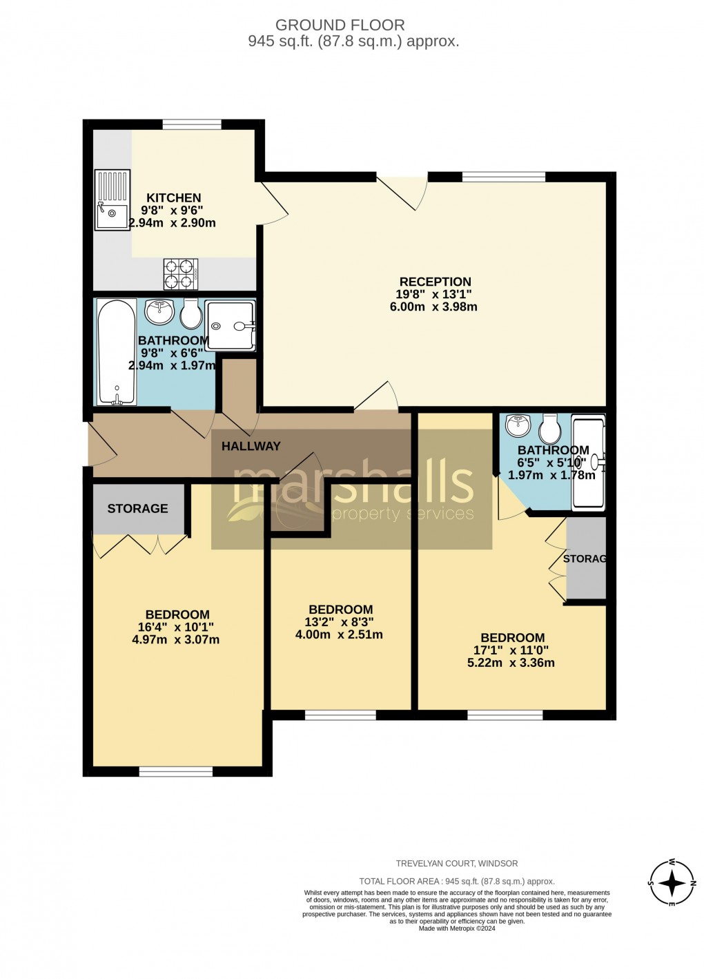 Floorplan for Trevelyan Court, Windsor