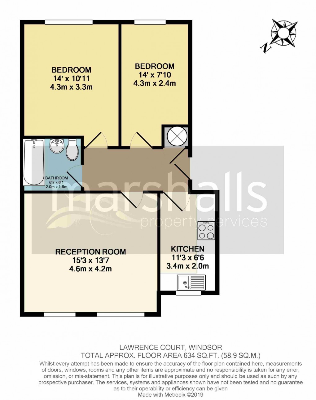 Floorplan for Alma Road, Windsor