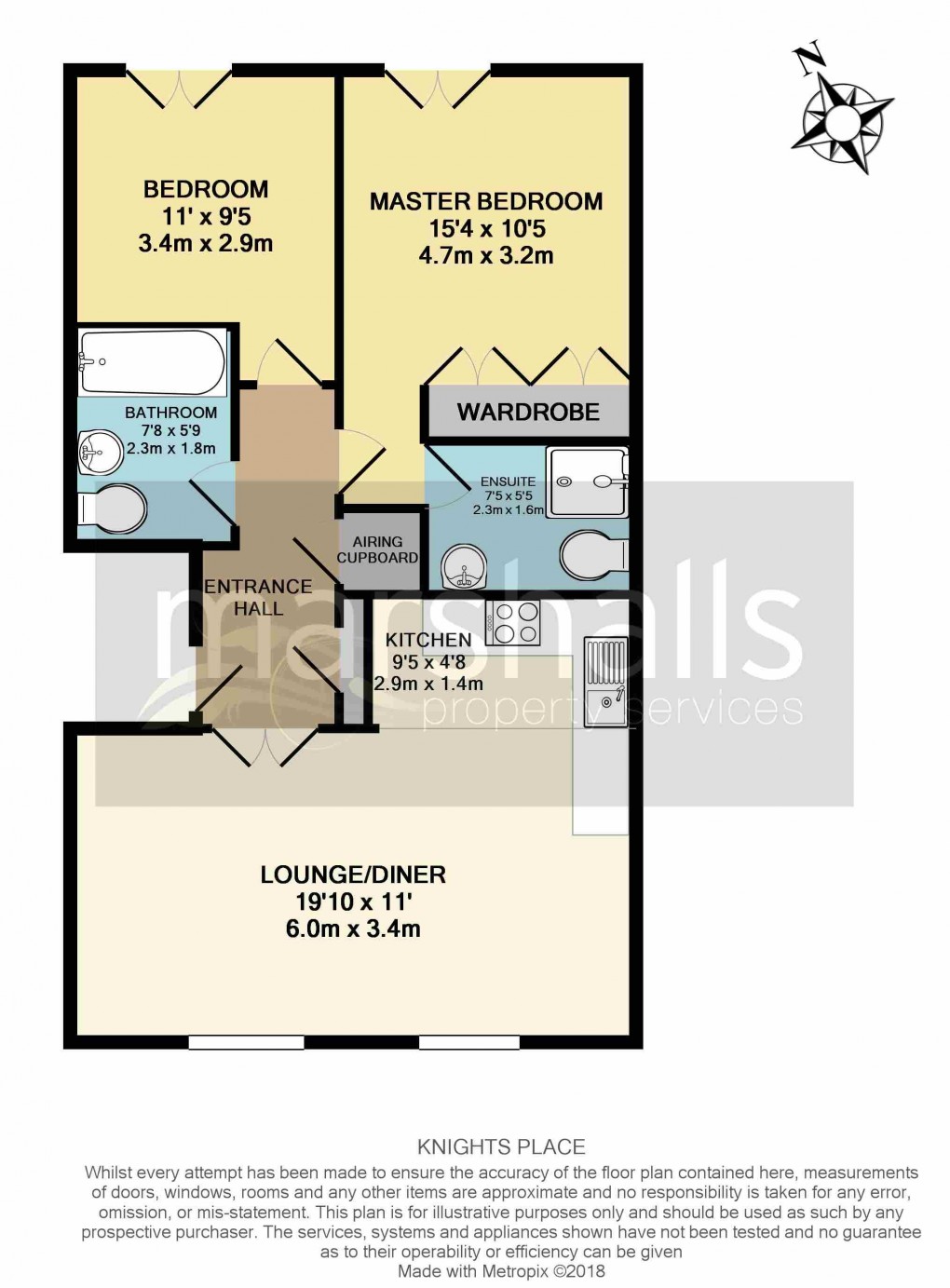 Floorplan for Knights Place, Windsor, SL4