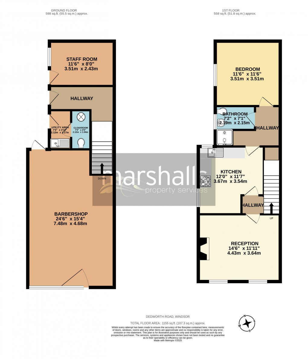 Floorplan for Dedworth Road, Windsor