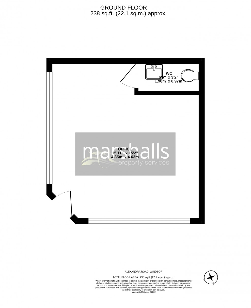 Floorplan for Alexandra Road, Windsor 