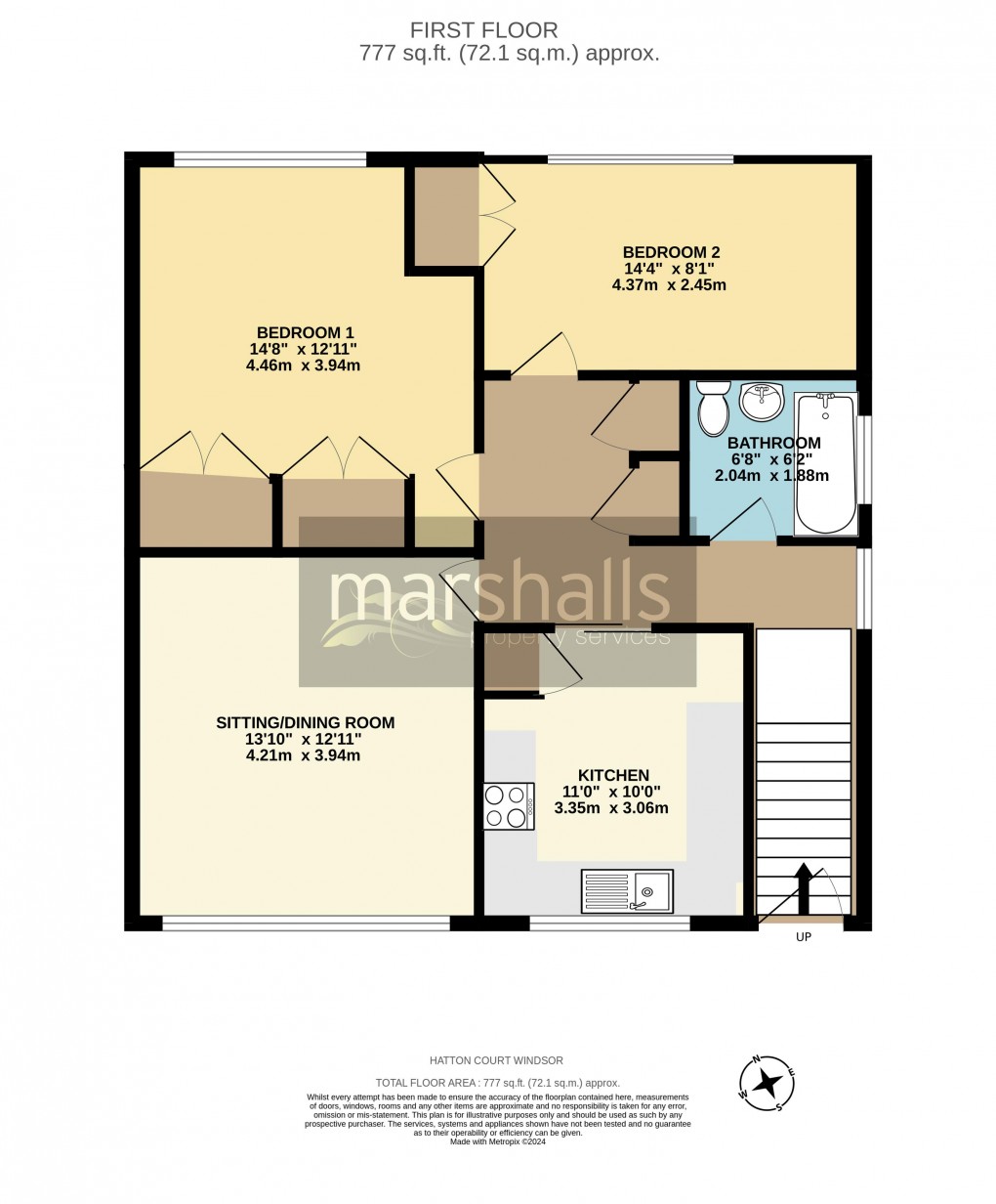 Floorplan for Hatton Court, Windsor