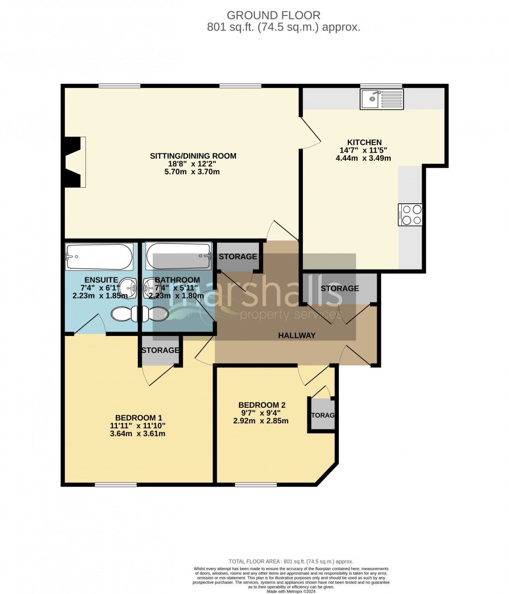 Floorplan for Chaucer Close, Windsor