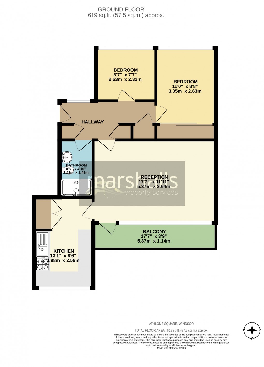 Floorplan for Athlone Square, Windsor
