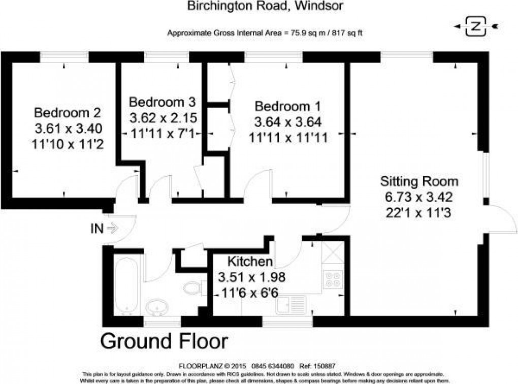 Floorplan for Cedar Court, Windsor